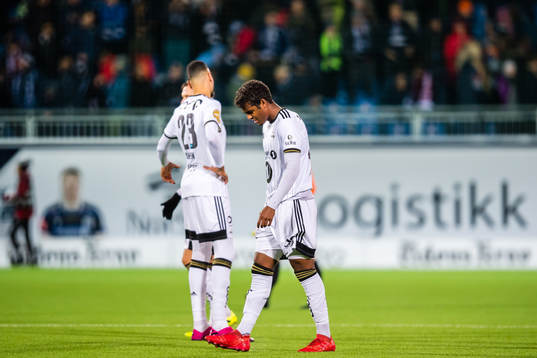Emil Konradsen Ceide of Rosenborg looks dejected