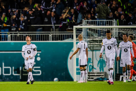 Mike Lindemann Jensen of Rosenborg looks dejected