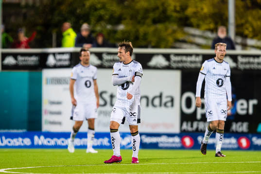 Mike Lindemann Jensen of Rosenborg looks dejected