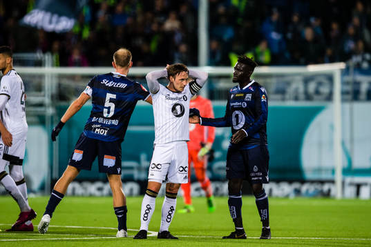 Mike Lindemann Jensen of Rosenborg looks dejected