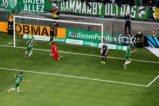 Hammarbys Richard Magyar jublat