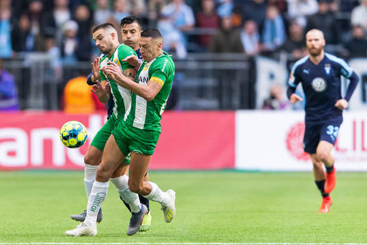 Hammarbys Vladimir Rodic och Nikola Djurdjic