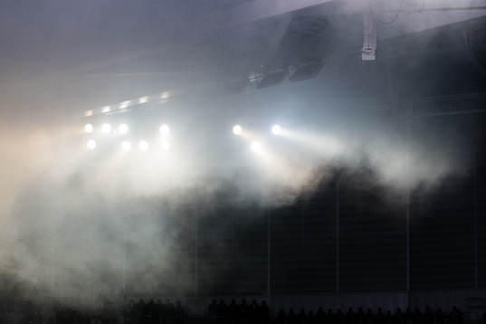 Rök från pyroteknik