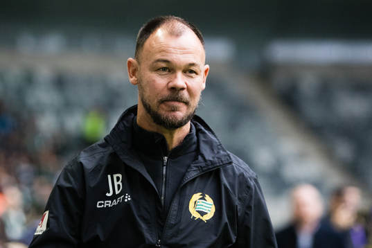 Hammarbys assisterande tränare Joachim Björklund innan