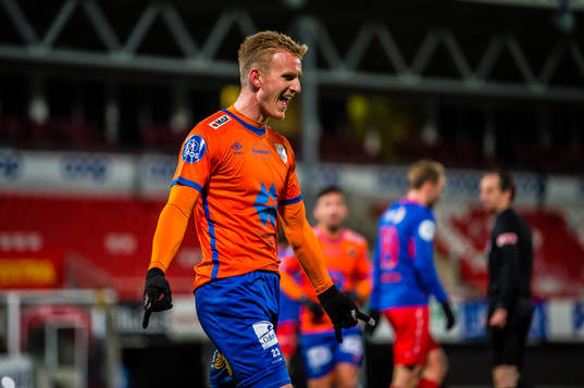 Torbjørn Agdestein of Aalesund celebrates