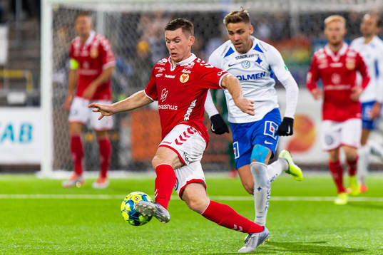 Kalmars Viktor Agardius och IFK Norrköpings Christoffer