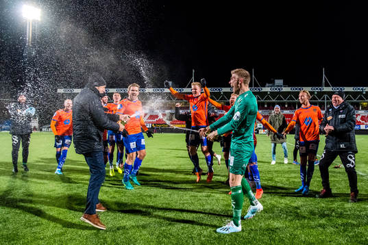 Lars Bohinen, head coach of Aalesund, Oddbjørn Lie,