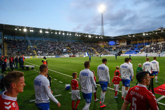 Intåg till fotbollsmatchen i Allsvenskan mellan IFK