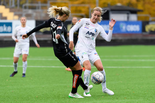 Göteborgs Rebecka Blomqvist och Växjös Alexandra Jonasson