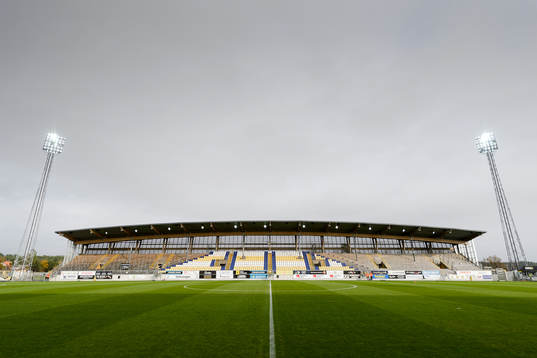 Falcon Alkoholfri Arena före fotbollsmatchen i Allsvenskan