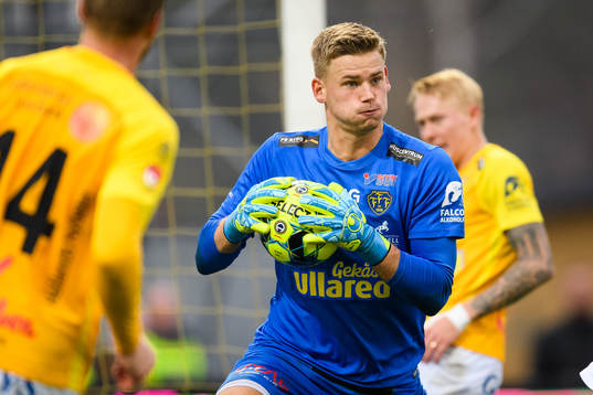 Falkenbergs målvakt Johan Brattberg