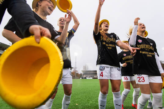 Rosengårds Glodis Perla Viggosdottir och Sofie Svava