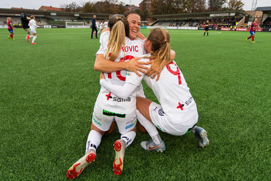 Rosengårds Jessica Samuelsson, Jelena Cankovic och Anna