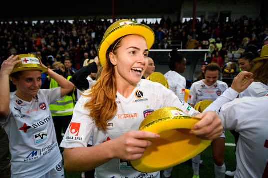 Rosengårds Glodis Perla Viggosdottir jublar