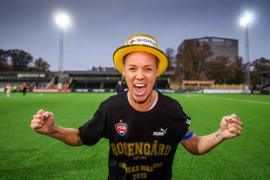 Rosengårds Caroline Seger jublar