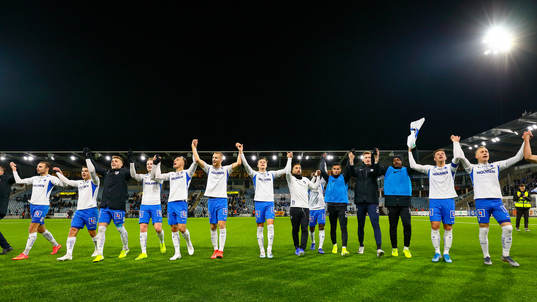 IFK Norrköpings spelare jublar