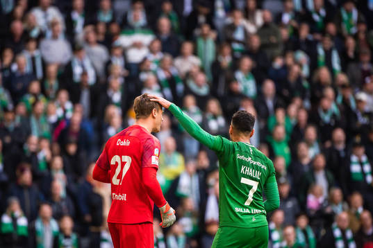 Malmö FFs Johan Dahlin och Hammarbys Imad Khalili