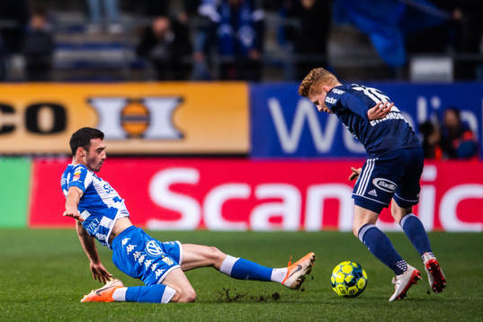 IFK Göteborgs Giorgi Kharaishvili och Djurgårdens Aslak