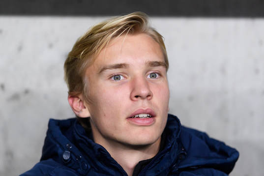 IFK Göteborgs Edvin Dahlqvist på bänken innan