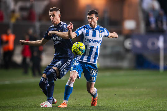 Djurgårdens Haris Radetinac och IFK Göteborgs Giorgi