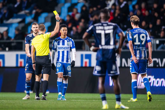 IFK Göteborgs Tobias Sana tilldelas en varning
