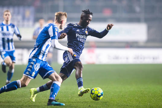 Djurgårdens Mohamed Buya Turay och IFK Göteborgs