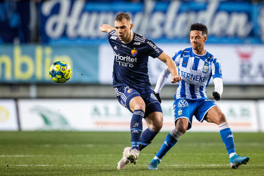 Djurgårdens Jesper Karlström och IFK Göteborgs Tobias