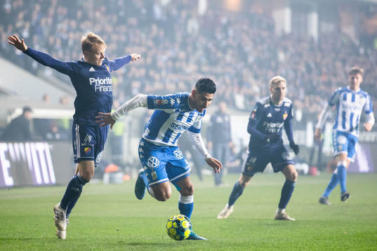 IFK Göteborgs Hosam Aiesh och Djurgårdens Elliot Käck