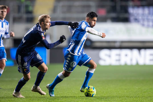 Djurgårdens Jonathan Ring och IFK Göteborgs Hosam Aiesh