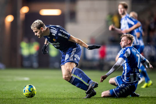 Djurgårdens Astrit Ajdarevic och IFK Göteborgs Sebastian