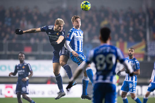 Djurgårdens Astrit Ajdarevic och IFK Göteborgs Emil Holm