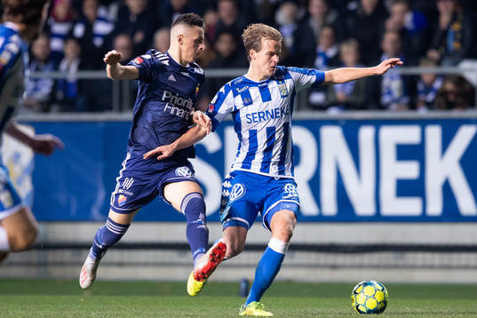 Djurgårdens Haris Radetinac och IFK Göteborgs August
