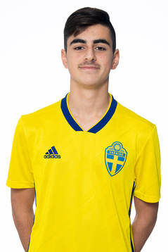 Alexander Abrahamsson i P15-landslaget