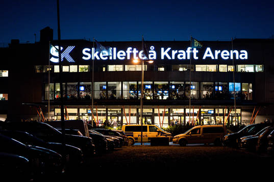 Skellefteås Kraft Arena exteriört