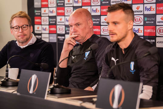 Communications officer Peter Åhlander, Eric Larsson and