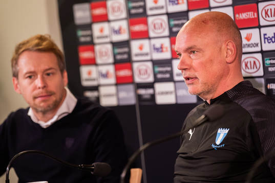 Communications officer Peter Åhlander and Uwe Rösler,