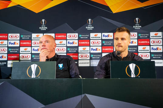Uwe Rösler, head coach and Eric Larsson of Malmö FF