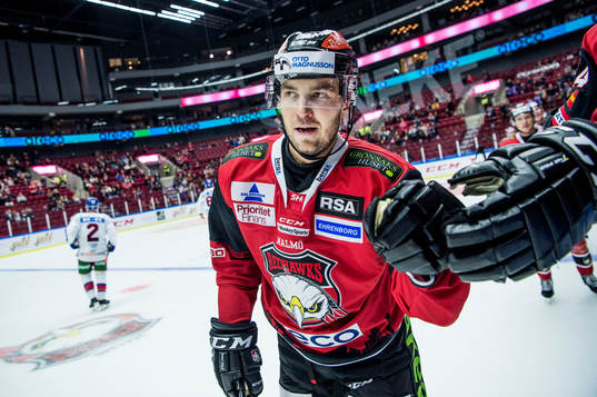 Malmö Redhawks Matias Myttynen jublar