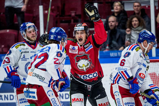 Malmö Redhawks Matias Myttynen jublar