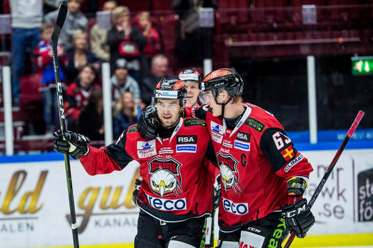 Malmö Redhawks Matias Myttynen och Fredrik Händemark