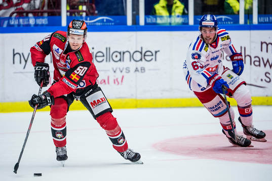 Malmö Redhawks Tobias Ekberg mot Oskarshamns Robin