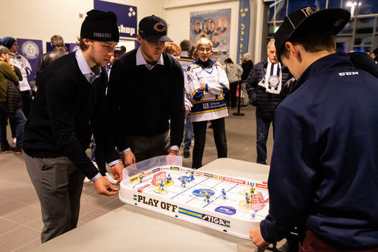 Leksands August Berg och Fredrik Forsberg spelar