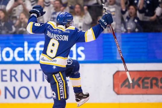 Leksands Filip Johansson jublar