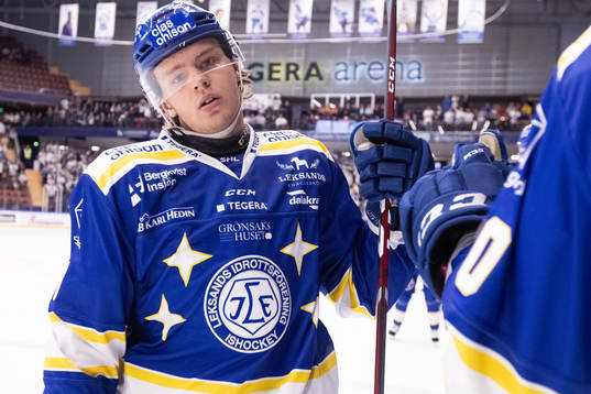 Leksands Filip Johansson jublar