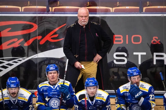 Leksands tränare Roger Melin i Leksandsdräkt