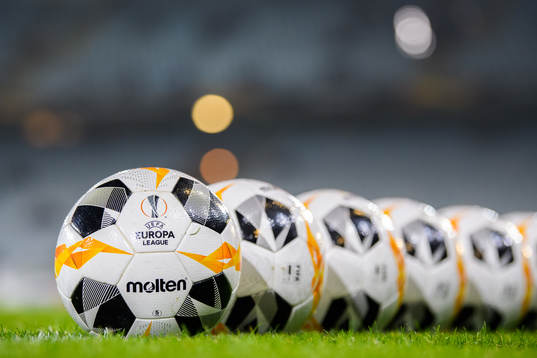 General view of official match balls