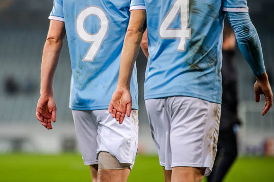Markus Rosenberg of Malmö FF with bandage around his leg