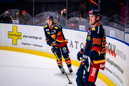 Djurgårdens Michael Haga och Olle Alsing