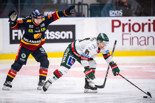 Djurgårdens Niclas Bergfors och Frölundas Ryan Lasch