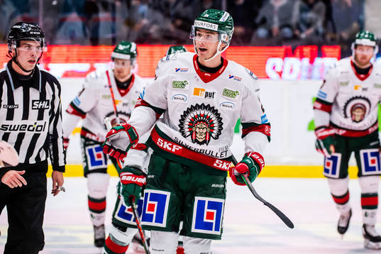 Frölundas Johan Sundström jublar